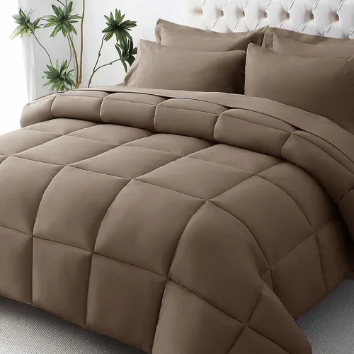 Miniatura 26 de JOLLYVOGUE Juego de edredón individual XL, cama ultrasuave en una bolsa, tamaño individual XL, 5 piezas, juego de ropa de cama certificado Oeko-TEX