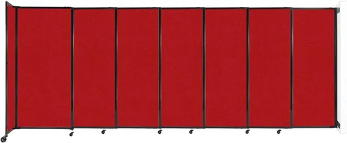 Miniatura 84 de Divisor de habitación de pared recta deslizante montado en la pared Anchos ajustables Ruedas de bloqueo Separador de habitación Paneles