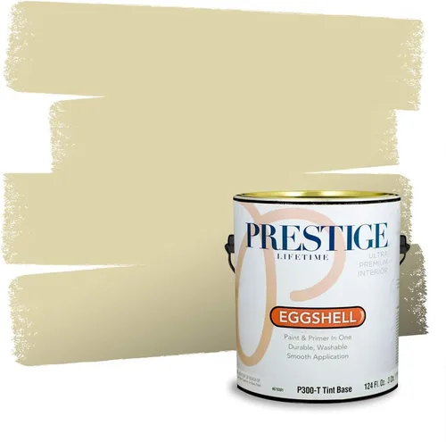 Miniatura 134 de Prestige Paints - Pintura exterior e imprimación en uno, 1 galón, plano, compatibilidad comparable con el color menta «Whipped Mint» de Behr