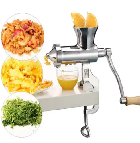 Miniatura 8 de Exprimidor manual de hierba de trigo Exprimidor de acero inoxidable Exprimidor de verduras y frutas Exprimidor de naranja limón Exprimidor de mano