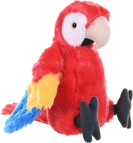Miniatura 4 de Wild Republic Peluche de guacamayo escarlata, animal de peluche, regalo para niños, Cuddlekins de 8 pulgadas