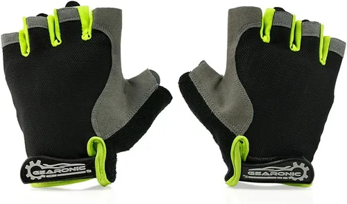 Miniatura 4 de GEARONIC Guantes de ciclismo para hombre guantes de bicicleta de montaña sin dedos para hombre guantes de bicicleta MTB guantes de bicicleta