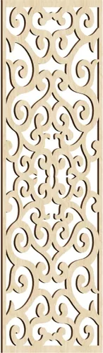 Miniatura 24 de Eveline - Paneles decorativos de pared de madera con calado, 13 3/8 pulgadas de ancho x 34 3/8 pulgadas de alto x 3/8 de alto, roble rojo rojo