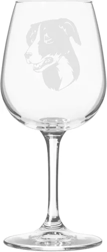 Miniatura 141 de Copa de vino de 12.75 onzas con diseño de perro grabado