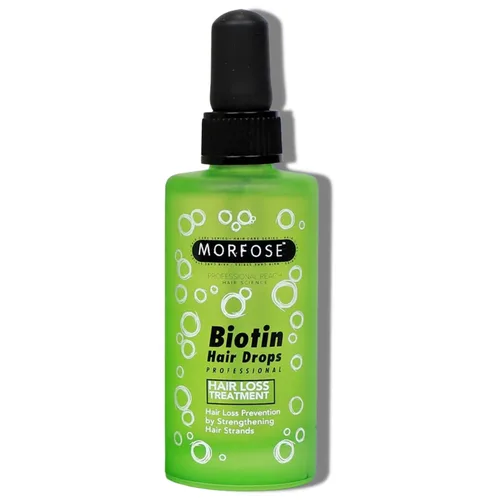 Morfose Biotin Hair Drop - Solución nutritiva para el cuidado del cabello para promover el crecimiento, fortalecer y mejorar la textura, adecuada