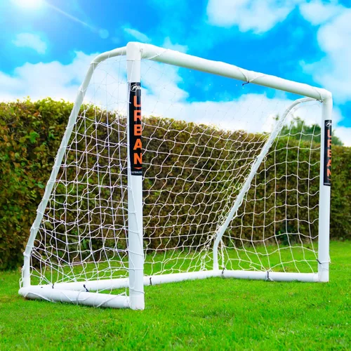 Football Flick Ultimate All Weather uPVC portería de fútbol con postes de 2.756 in de grosor tratados con rayos UV, sistema de bloqueo integrado y
