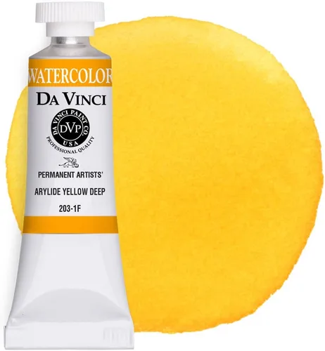 Miniatura 145 de DA VINCI PAINTS Pintura de acuarela para artista profesional, Gamboge (tono), 0.5 fl oz
