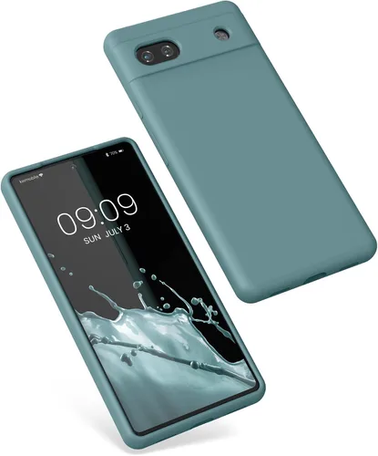 Miniatura 700 de kwmobile Funda Compatible con Google Pixel 6 Pro - Funda de teléfono de silicona TPU con acabado suave - Azul Arrecife