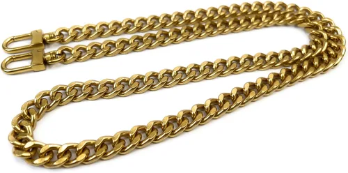 Miniatura 36 de Correas de metal para bolso de cadena plana, reemplazo de cadena para bolso cruzado de hombro y axilas, Dorado antiguo Oro envejecido