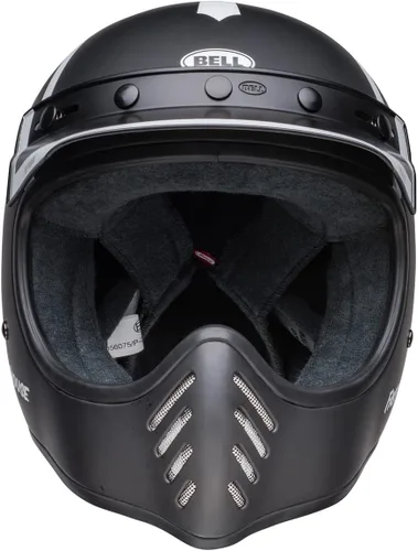 Miniatura 8 de Bell Moto Moto-3 Mate/Brillo Negro/Blanco Fh Old R Large