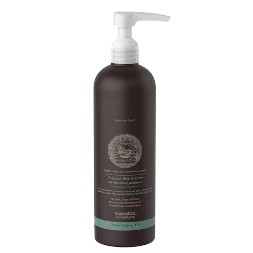 Tweak'd by Nature - Acondicionador voluminizador Rise & Shine para cabello fino, sin parabenos y sin sulfatos, cuidado hidratante del cabello para