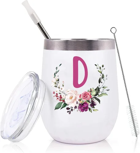 Miniatura 11 de PFL Regalos de Boda para Dama de Honor de la Novia - Regalos de Despedida de Soltera - Amigas de la Novia y Hermanas - Taza de Café de Vino de 12 oz