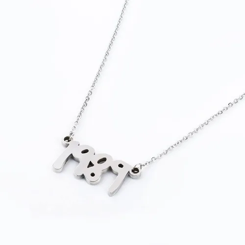 Miniatura 8 de pddstance Collar de plata 1989, colgante de patrón de álbum de cantante de reputación, regalo para fanáticos de la música