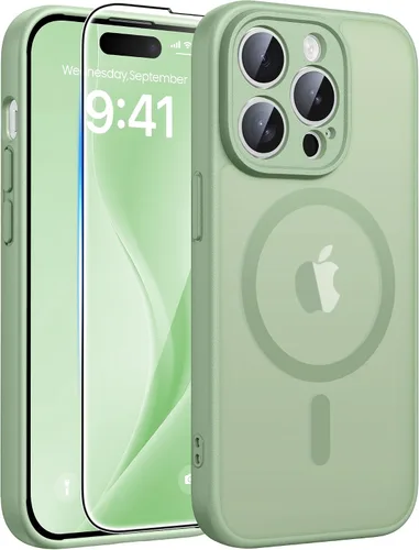 Miniatura 293 de FNTCASE - Funda para iPhone 16 Pro: magnética, mate, translúcida, de grado militar, protectora contra caídas, resistente, fina, duradera y a prueba