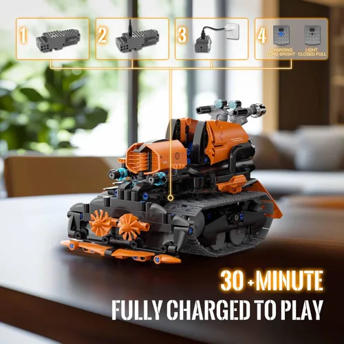 Miniatura 5 de Juguetes de Construcción STEM para Niños de 6 a 14 años, Kit de Construcción de Robot STEM 5en1 para Niños, Conjunto de Bloques de Construcción