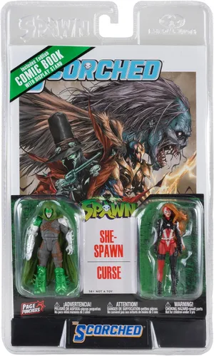 Miniatura 9 de McFarlane Toys - Spawn Page Punchers 2pk She Spawn and Curse Figuras de acción de 3 pulgadas con cómic