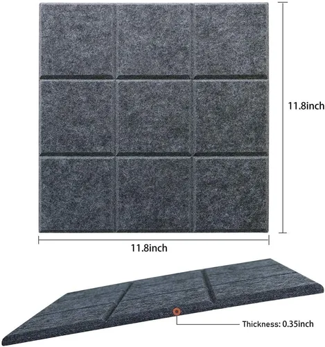 Miniatura 2 de Pizarra de corcho grande para paredes con 30 pasadores, 11.8 x 11.8 pulgadas, paquete de 6 tablones de anuncios para oficina en casa, cocina, tablón
