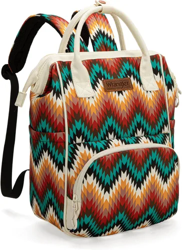 Miniatura 26 de Montana West Wrangler Pañalera Mochila Western Bolsa de bebé, Tamaño único, Estándar Azteca-bronceado
