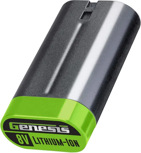 Miniatura 3 de Genesis GLRT08B-65 Herramienta giratoria de velocidad variable de 8 V con batería de iones de litio extraíble, soporte de carga, adaptador de pared