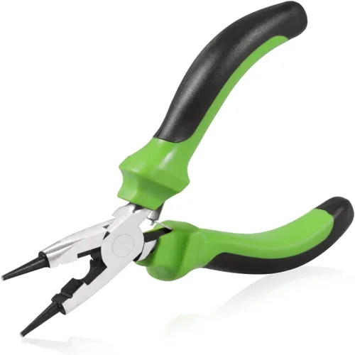 Miniatura 14 de SPEEDWOX Mini alicates de punta de aguja de 6 pulgadas para hacer joyas, mandíbulas suaves, alicates finos extra largos, herramienta profesional