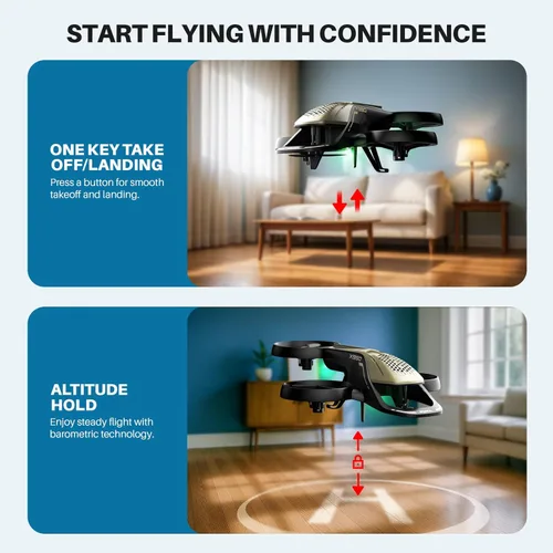 Miniatura 5 de SYMA Helicóptero RC X990 para niños, helicóptero de control remoto con increíbles trucos de acrobacias, protección de hélice de 360°, retención