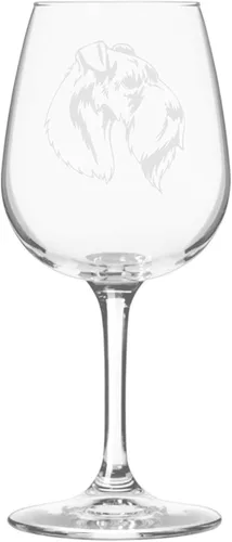 Miniatura 533 de Copa de vino de 12.75 onzas con diseño de perro grabado