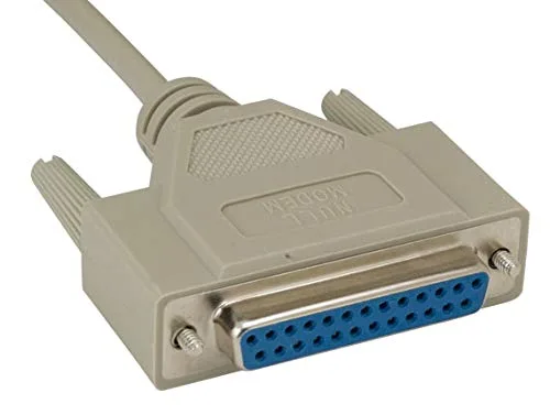 Miniatura 2 de Cable Leader Cable de módem nulo DB25 M/F (6 pies (1 paquete))
