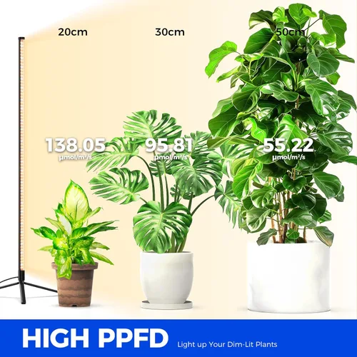 Miniatura 4 de Barrina Luces de cultivo T10 para plantas de interior con soporte + mini invernadero de 4 niveles con luz LED de cultivo para plantas