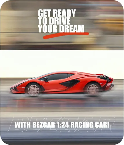 Miniatura 6 de BEZGAR Autos a control remoto - Escala 1:24 Serie RC con licencia oficial Lambo Sián FKP 37, vehículo modelo de juguete deportivo de carreras