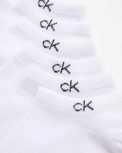 Miniatura 67 de Calvin Klein Calcetines para hombre, mezcla de algodón, acolchados, sin talla, forro de calcetines atléticos (6 unidades)