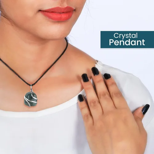 Miniatura 113 de PYOR Collar con colgante curativo de Reiki de cristal, gemas de buena suerte, prosperidad, riqueza, piedras preciosas naturales, collares de buena