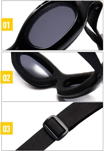 Miniatura 6 de Gafas de seguridad para motocicleta, gafas de motocross clásicas retro KG13