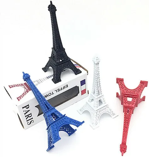 Miniatura 4 de AOLI Estatuas de estilo de la Torre Eiffel de París de Francia, modelo Landscrape, escultura (12.6 in, 3 colores)