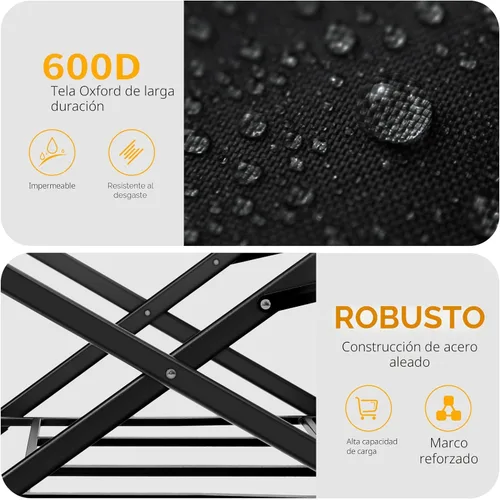 Miniatura 5 de Carrito plegable con ruedas, capacidad de 220 libras, ligero y portátil con mango flexible para comestibles, deportes, jardín, campamento