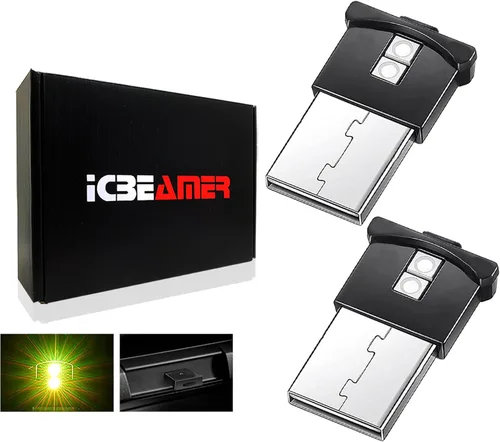 Miniatura 53 de ICBEAMER Smart USB 1-Paquete (Azul) Luz de Noche LED Automática Plug-in Miniatura para Coche, Van, Pickup, Camión, Interior, Maletero, Iluminación