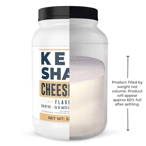 Miniatura 3 de Cheesecake Keto - Batido de reemplazo de comida [2 libras] – Mezcla de polvo de proteína baja en carbohidratos, alta en grasa con MCT, péptidos