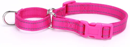 Miniatura 11 de Serijoars Martingale - Collar para perro, collar ajustable de nailon para entrenamiento, collar martingala reflectante para perros pequeños, Negro