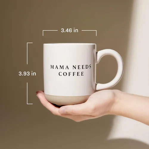 Miniatura 6 de Sweet Water Decor Tazas de café florales de gres - Tazas de café bonitas de 14 onzas para bebidas calientes y frías - Aptas para lavavajillas
