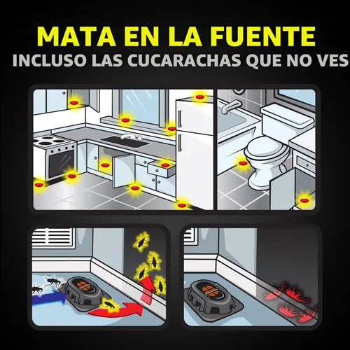 Miniatura 3 de Raid Double Control - Cebo para cucarachas grandes (8 unidades (paquete de 1))