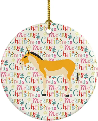 Miniatura 129 de Caroline's Treasures Adorno de cerámica de avestruz común para árbol de Navidad, decoración colgante para el hogar, Navidad, vacaciones, fiesta