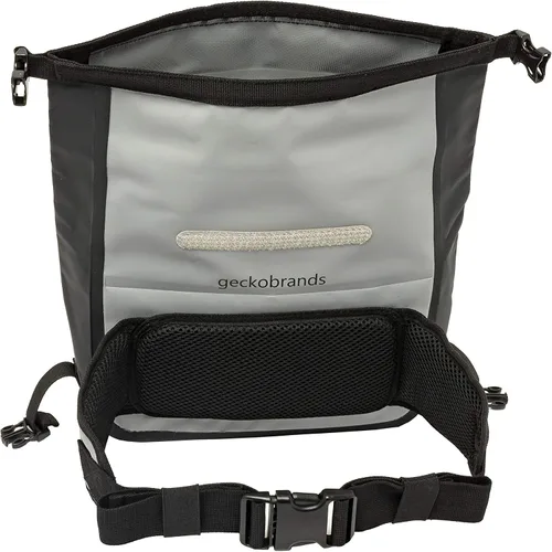 Miniatura 5 de geckobrands Riñonera de lona impermeable, duradera, ajustable y resistente al agua con múltiples bolsillos para playa, natación, navegación