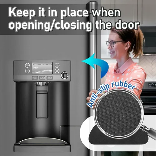 Miniatura 5 de LOPNUR Bandeja de Goteo para Refrigerador Paquete de 2: Atrapador de Goteo Recortable para Refrigerador, Tapete de Goteo para Dispensador de Agua