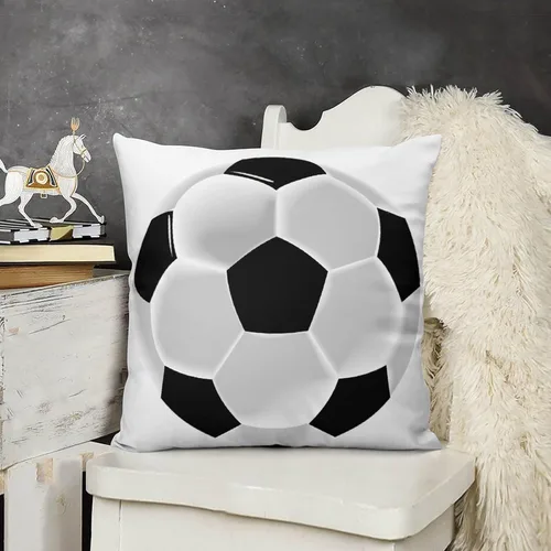 Miniatura 3 de Soccer Football Futbol Ball Super Soft Plush Pillowcase, Suitable for Bedrooms, Sofas, and Living Rooms 20 "x20