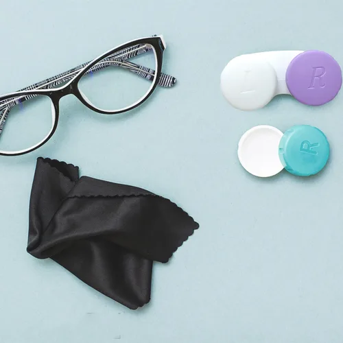 Miniatura 6 de Paquete de 12 fundas para lentes de contacto, caja de soporte para lentes de contacto, kit de almacenamiento en remojo