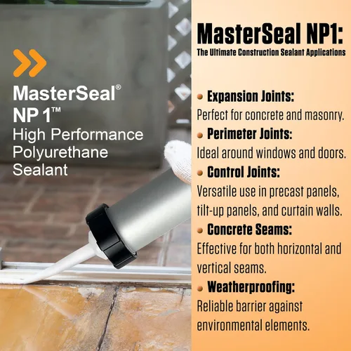 Miniatura 2 de Sikaflex NP1 con guantes AWF PRO - Sellador de poliuretano Stone de 20 onzas, no se hunde, flexible, sellador acústico elastomérico, paquete de 10