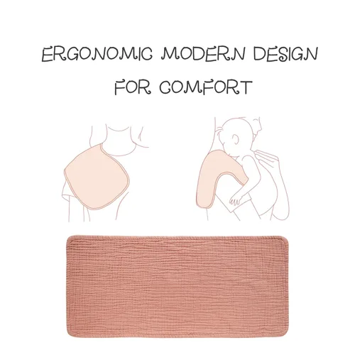 Miniatura 2 de Konssy Paquete de 6 paños de muselina para bebé, suaves y absorbentes, 100% algodón, ropa para eructos para recién nacidos, bebés niños y niñas