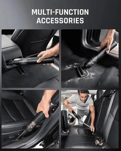 Miniatura 2 de Slim V8 Mate - Aspiradora inalámbrica para automóvil, alta potencia, 19000 PA, 2 modos de succión, ligera, portátil de 1.2 libras, carga USB, mini