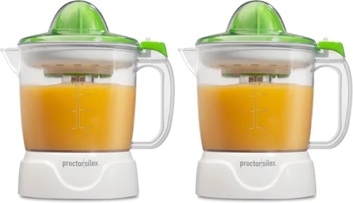 Miniatura 10 de Proctor Silex Máquina Exprimidora Eléctrica de Cítricos, Jarra Grande de 34 oz, Activada por Presión, 2 Conos Extractores para Frutas Grandes