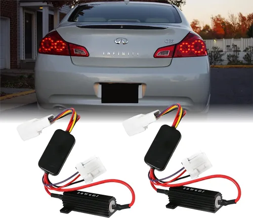 Miniatura 9 de USR 03-13 G35 G37 2Puertas Coupe Convertible Módulo de Cable de Activación LED de Freno y Señales de Giro (Izquierda + Derecha) Compatible con 03-13