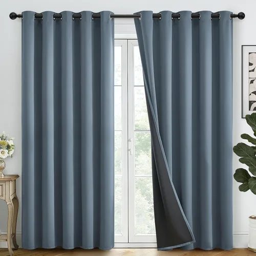 Miniatura 31 de SimpleHome - Cortinas opacas 100% para recámara, cortinas de ventana con ojales beige, con aislamiento térmico, cortinas de oscurecimiento
